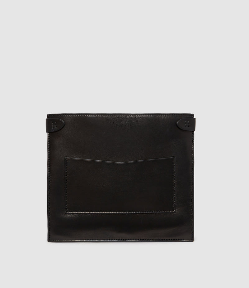 Stowaway Crossbody Buttery Nappa Black with Silver Hardware