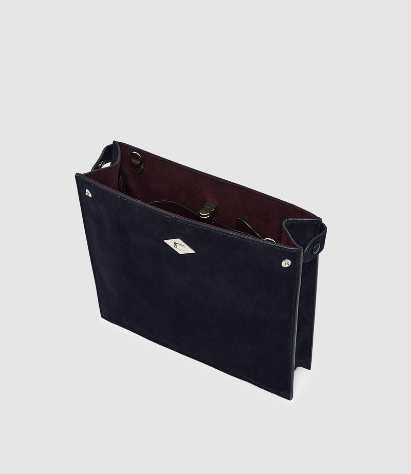 Stowaway Crossbody Buttery Suede Midnight