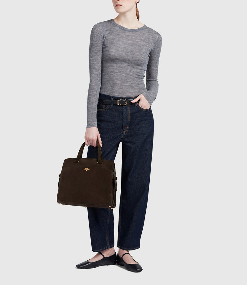 Private Eye Slim Suede Chocolate