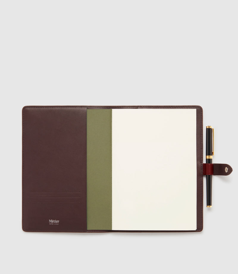 A5 Notebook Cover Buffalo Dark Cherry