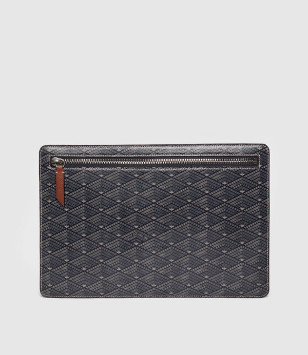 Medium Currency Wallet Signature Canvas Navy and Light