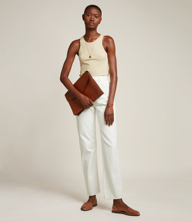 Double Document Folio Buffalo Cognac