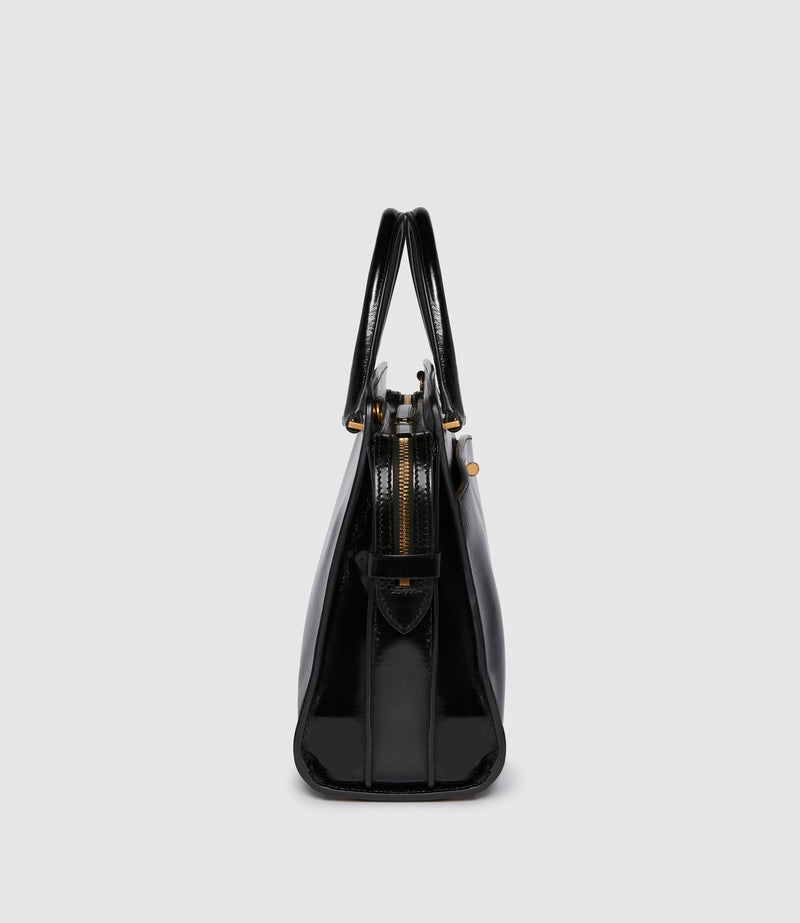 Private Eye Slim Glossy Calfskin Black