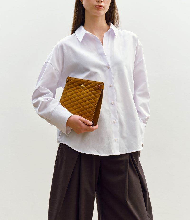 Stowaway Crossbody Buttery Suede Diamond Quilt Marrakech