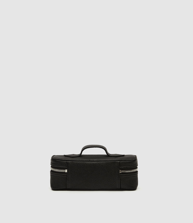 One Day Toiletry Bag Pebble Grain Black