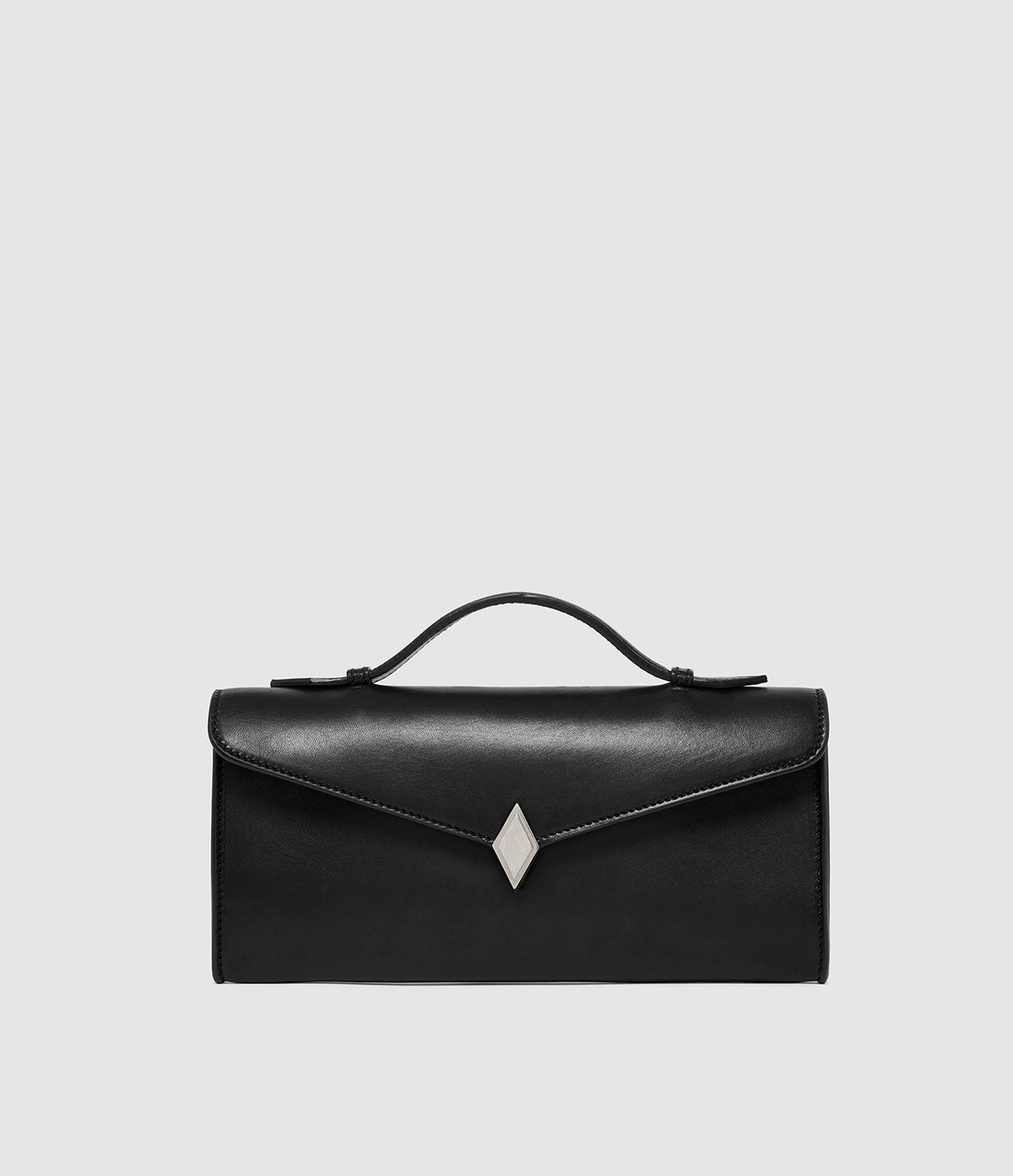 Edge Clutch Buttery Nappa Black