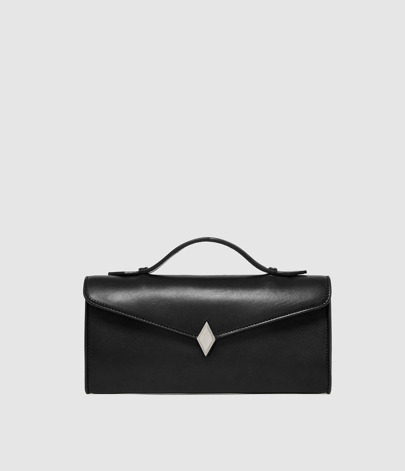 Edge Clutch Buttery Nappa Black
