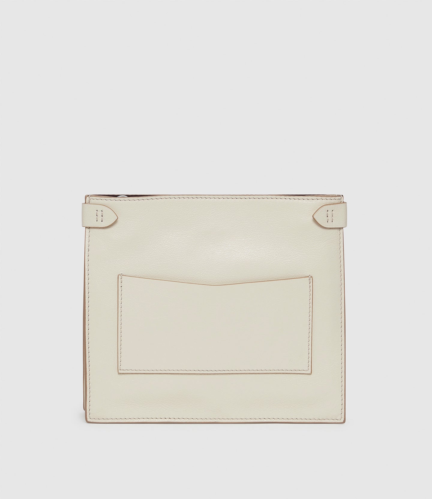 Stowaway Crossbody Elvis White Sand with Silver Hardware