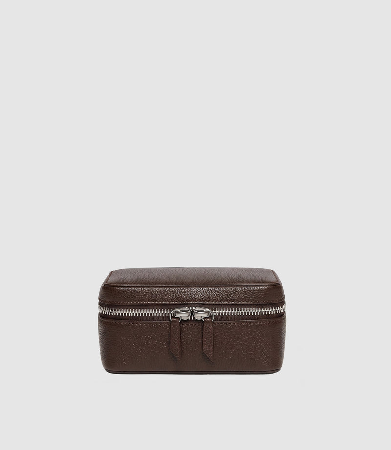 Watch Case Pebble Grain Chocolate