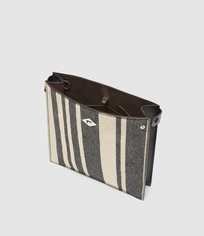 Stowaway Crossbody Mod Stripe With Elvis Black