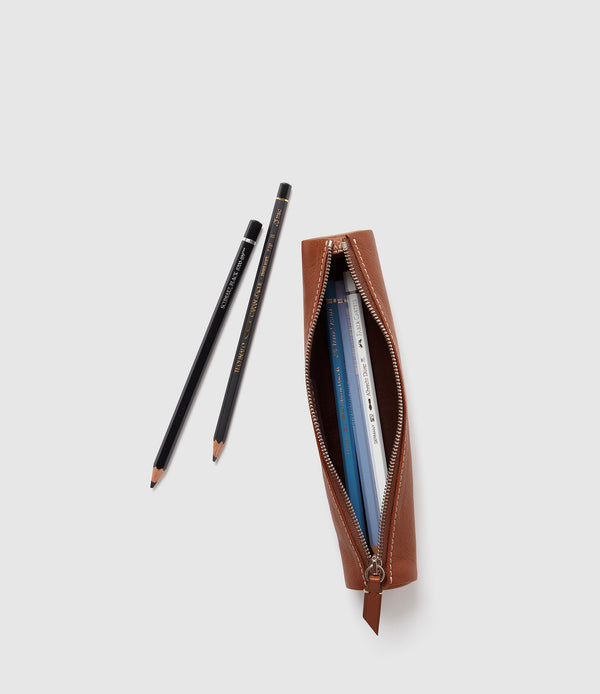 Pencil Case Buffalo Cognac