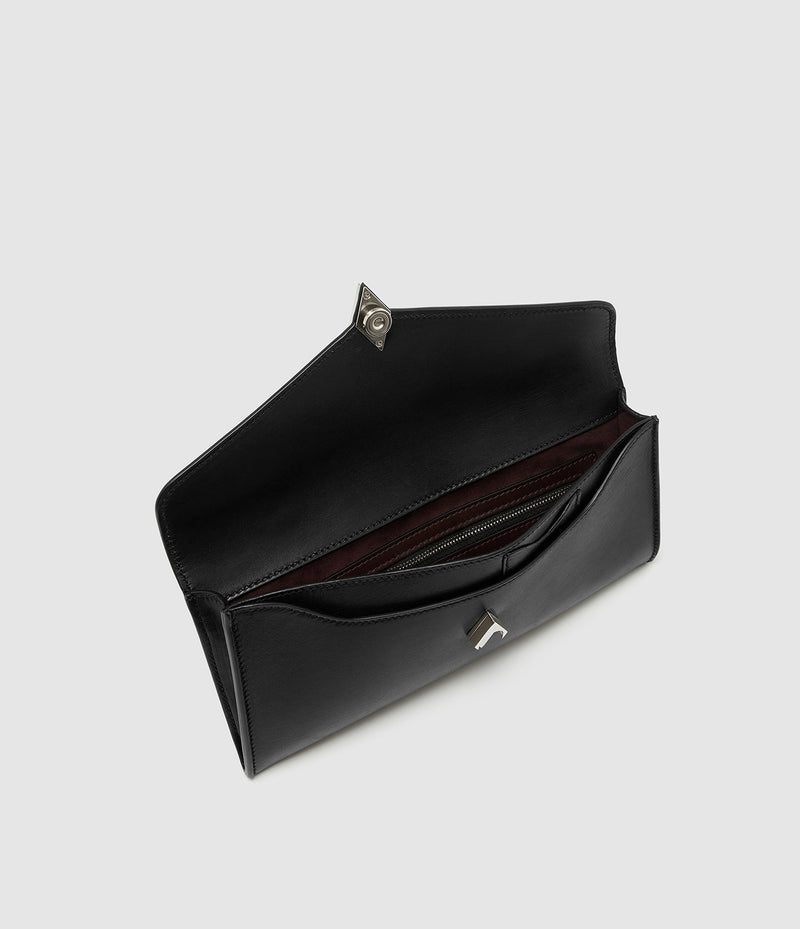 Edge Clutch Buttery Nappa Black
