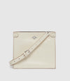 Stowaway Crossbody Elvis White Sand with Silver Hardware