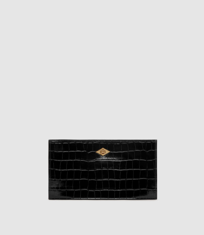 Ease 24 Embossed Croc Black