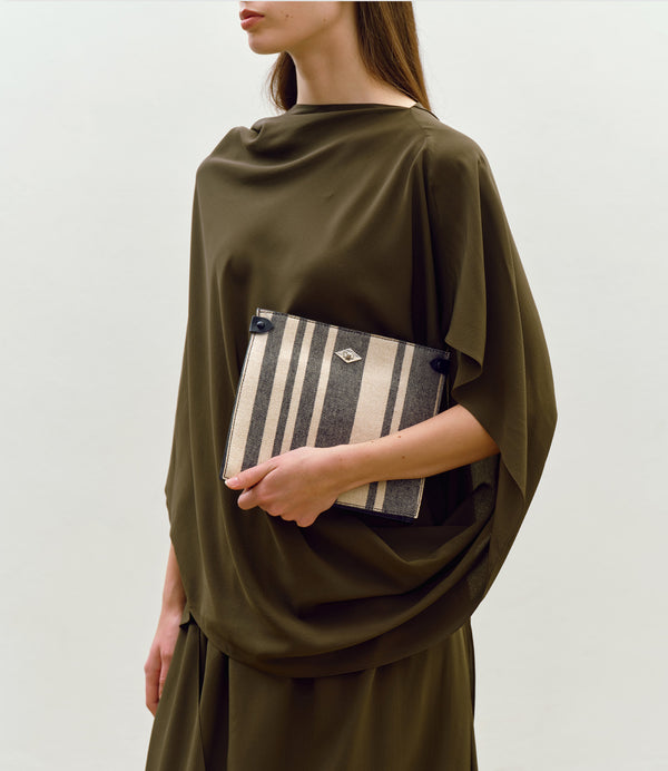 Stowaway Crossbody Mod Stripe With Elvis Black