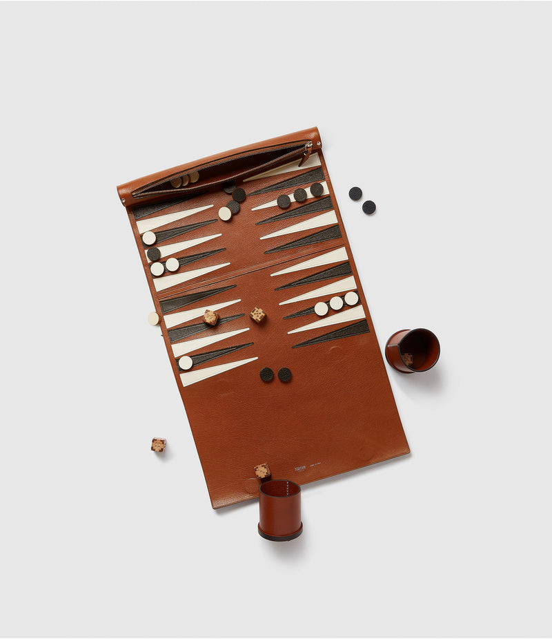 Backgammon Set Buffalo Cognac
