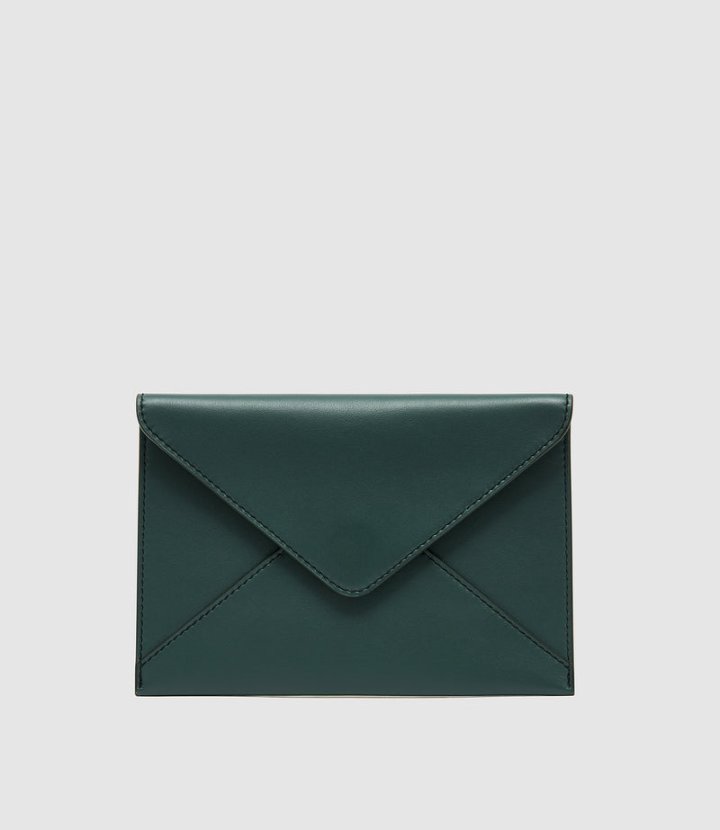 Métier x Gohar World A6 Envelope Smooth Calfskin Green