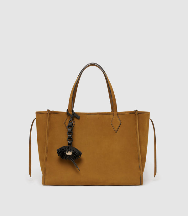 Aquilone Flower Charm Smooth Calfskin Black