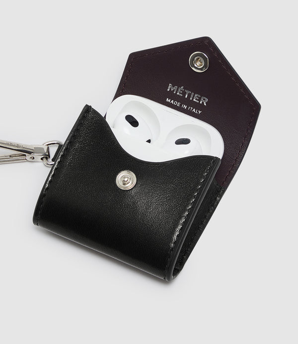 Airpods Case Buttery Nappa Black