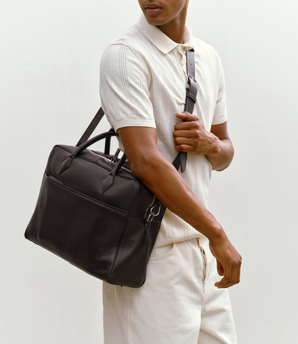 Closer All Day Briefcase Buffalo Cacao