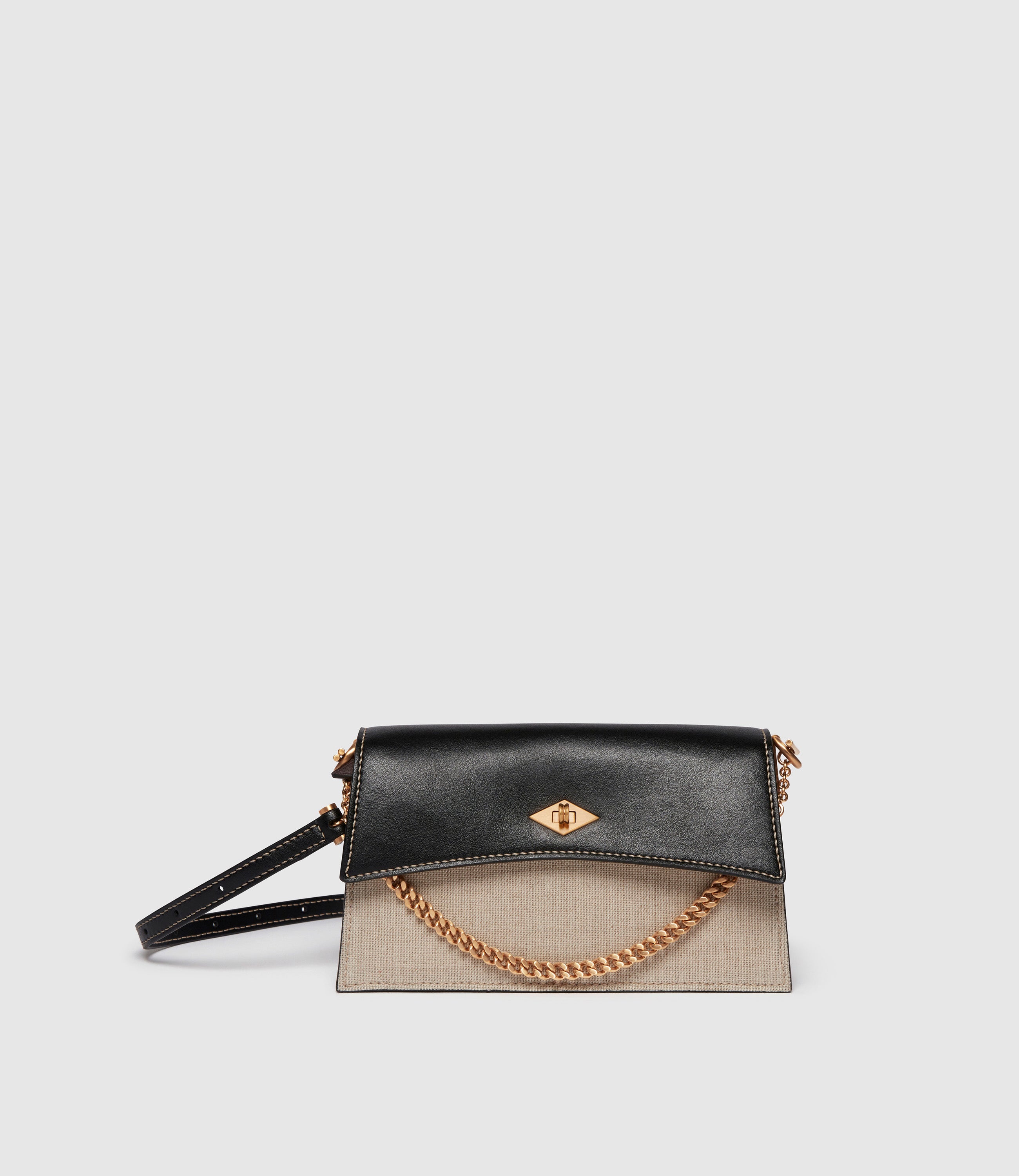 Roma Mini Clutch Linen Apple Leather