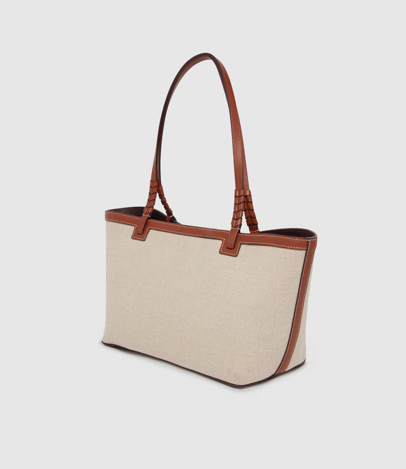 Cala 32 Natural Linen with Cognac