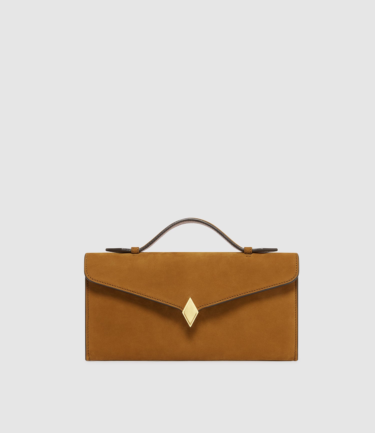 Women's Edge Clutch Supple Calfskin Leather Black | Métier
