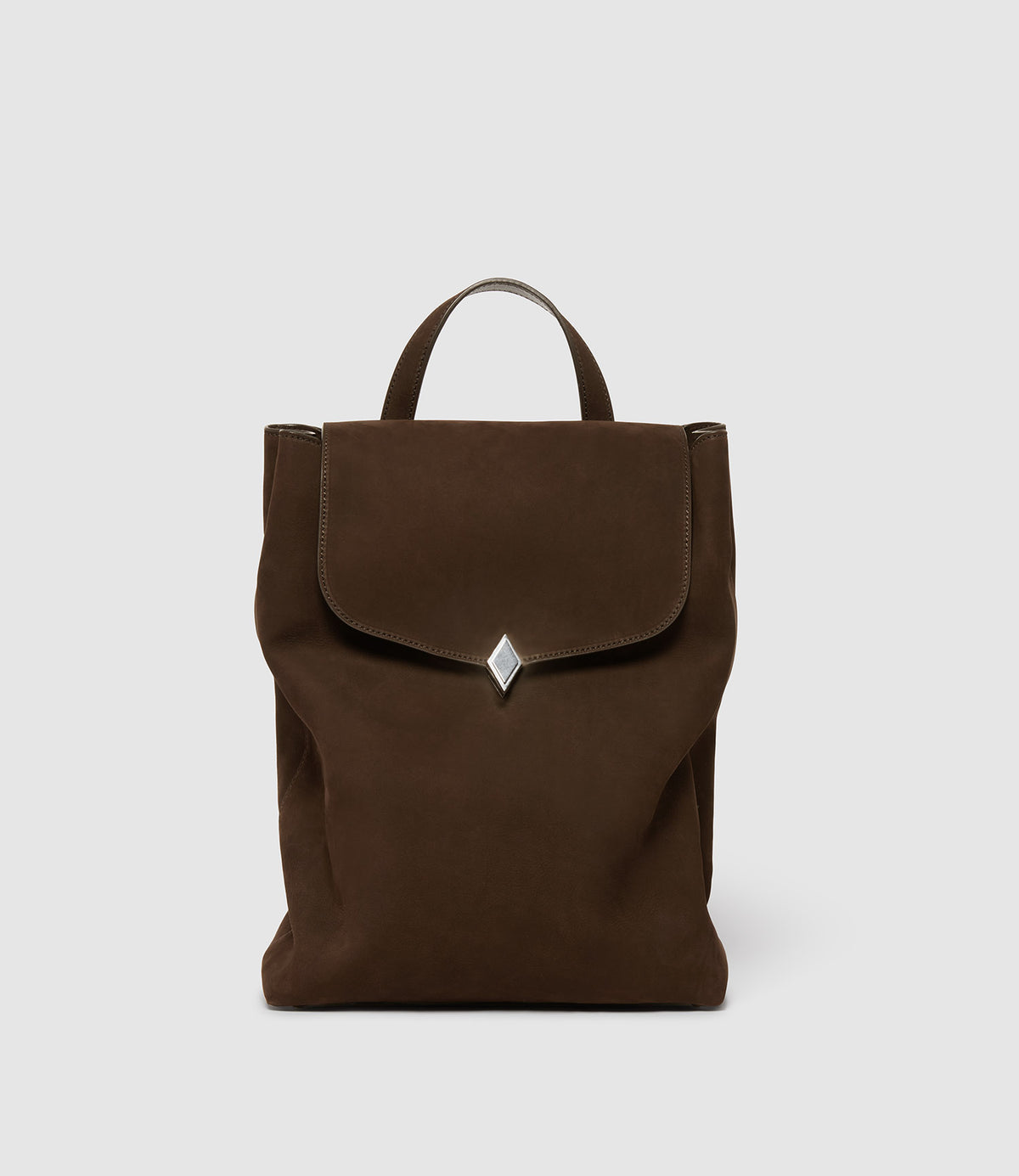 Backpack Edge Women's Edge Backpack Nubuck Suede Chocolate Brown | Métier