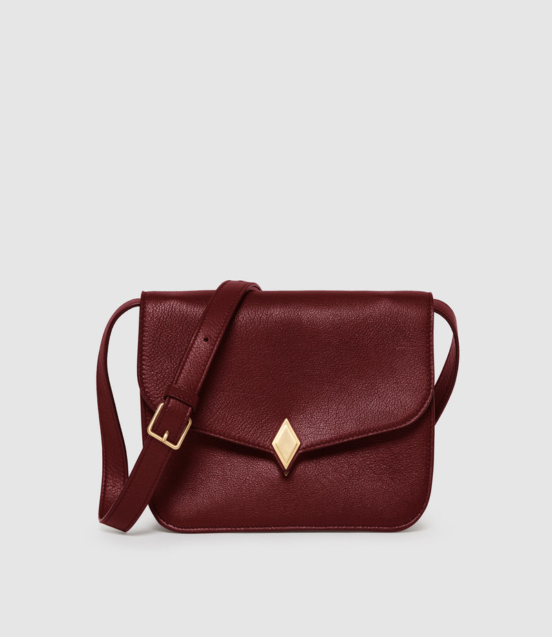 Edge Shoulder Bag Elvis Dark Cherry