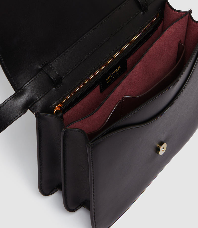 Edge Shoulder Bag Palmellato Black