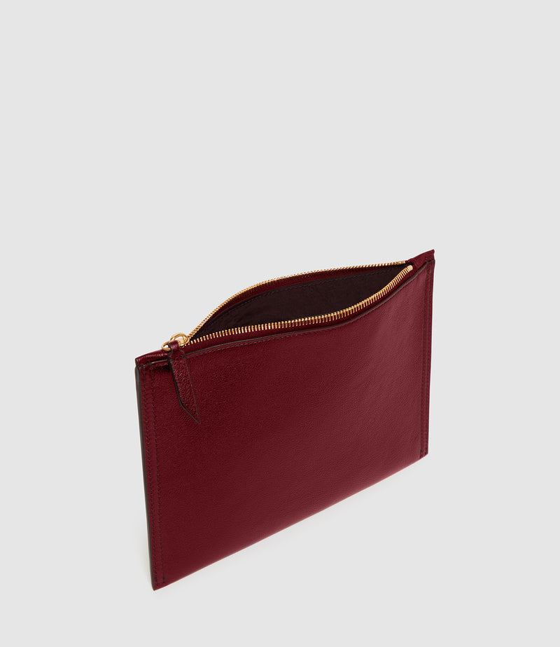 Small Flat Pouch Elvis Dark Cherry