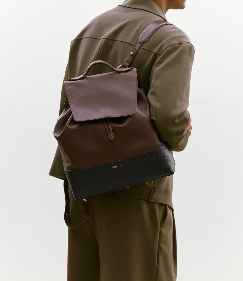 Glide Backpack Rodeo Maduro Brown With Full Grain Black