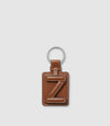 Letter Key Ring Buffalo Cognac