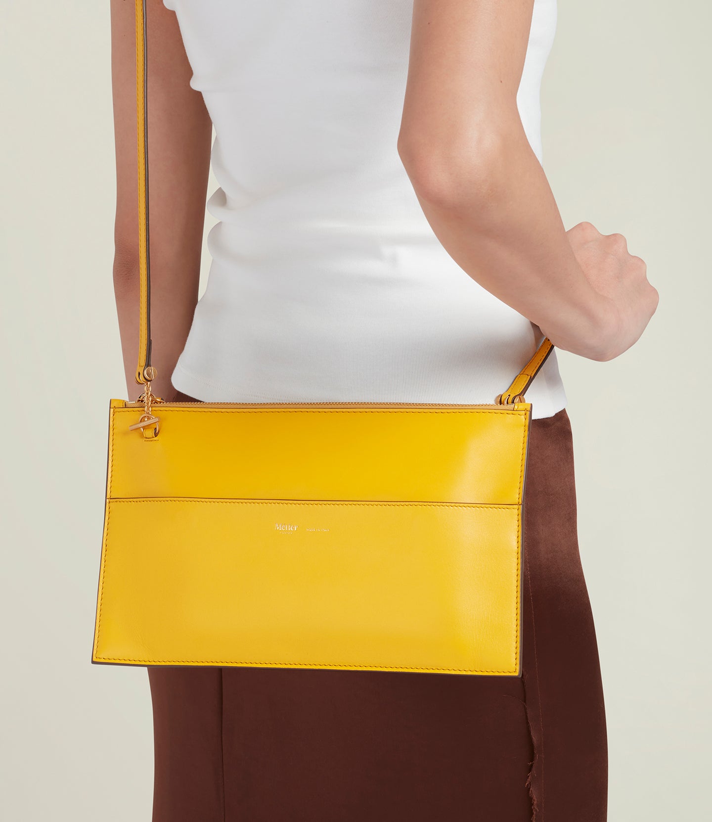 Incognito Clutch Nappa Plongè Calfskin Izamal Yellow