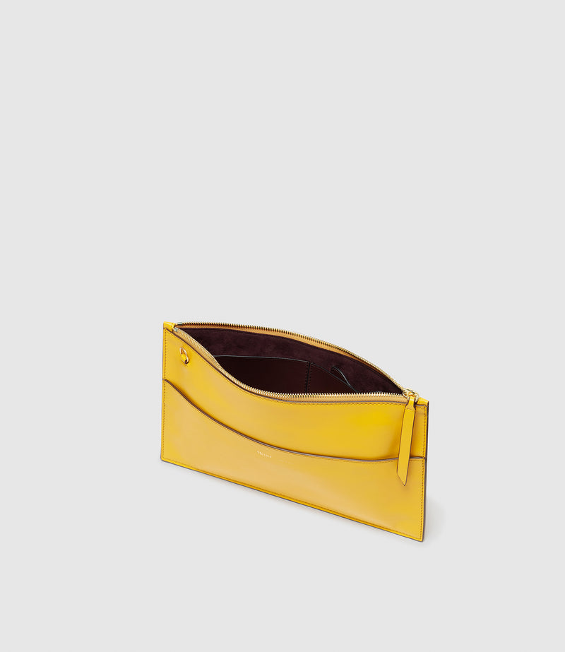 Incognito Clutch Nappa Plongè Calfskin Izamal Yellow