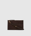 Incognito Clutch Suede Chocolate
