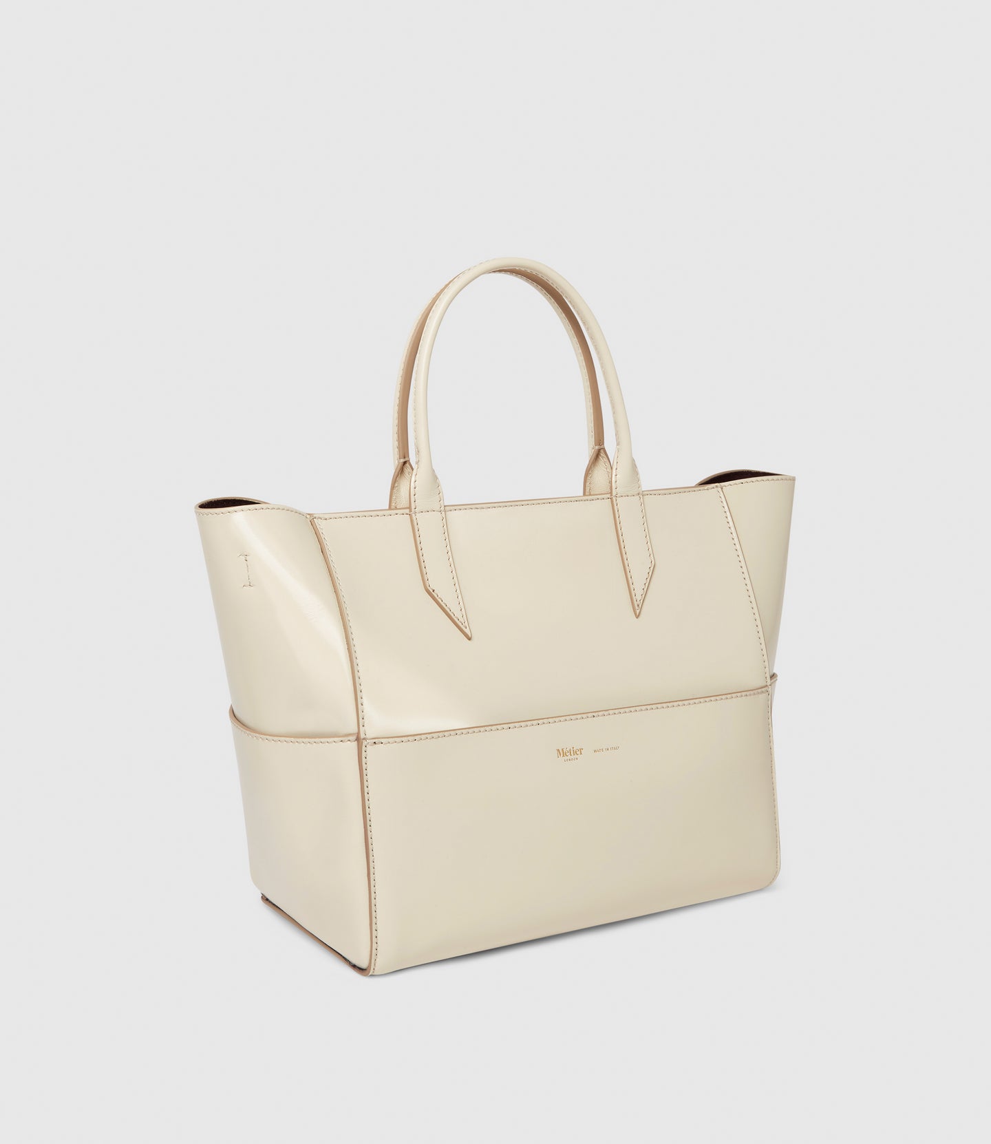 Incognito Crossbody Glossy Calfskin White Sand