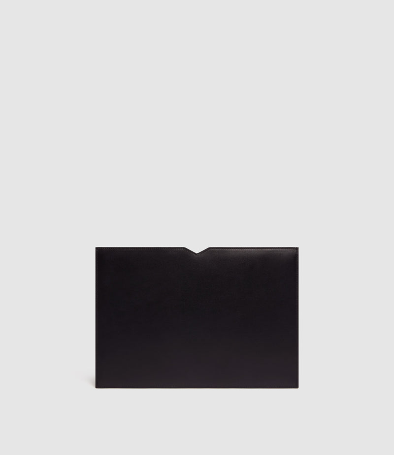 Laptop Sleeve 13 Inch Silky Calfskin Black