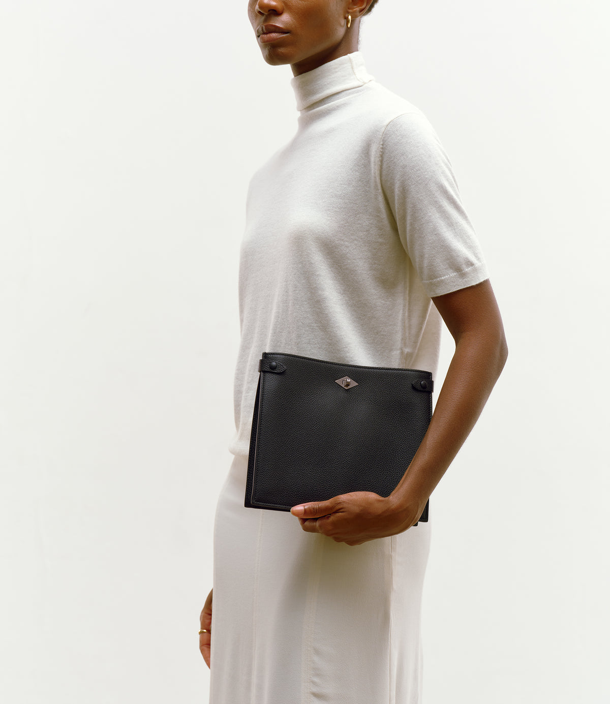 Stowaway Crossbody Soft Grain Leather Black