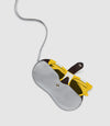 ISSIMO | Métier Glasses Case Double With Strap Metallic Calfskin Silver