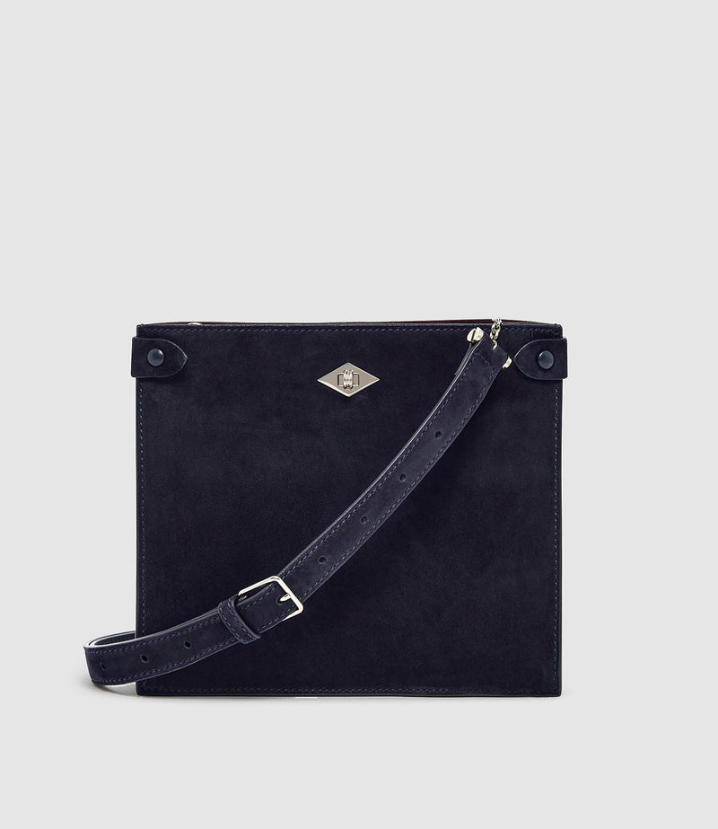 Stowaway Crossbody Buttery Suede Midnight