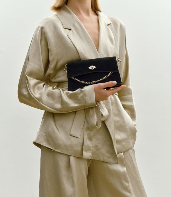 Roma Mini Buttery Suede Black