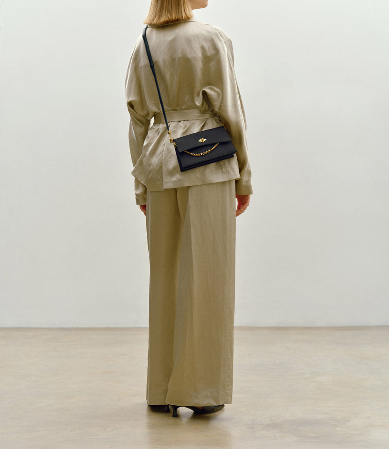 Roma Mini Silk Satin Black