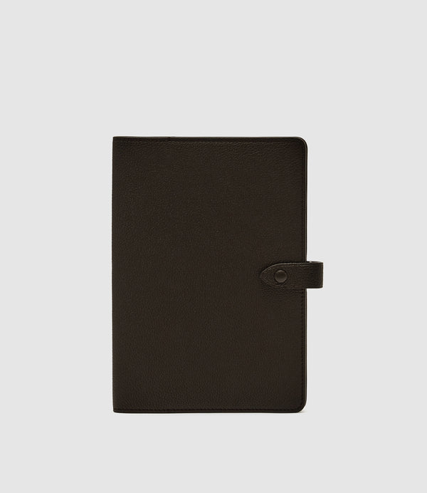 A5 Notebook Cover Pebble Grain Chocolate