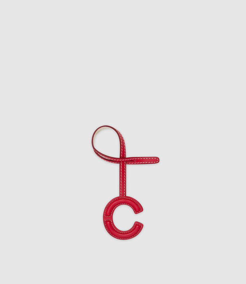 Westman Atelier By Métier Personalisation Letter Charm Apple Leather Red and White