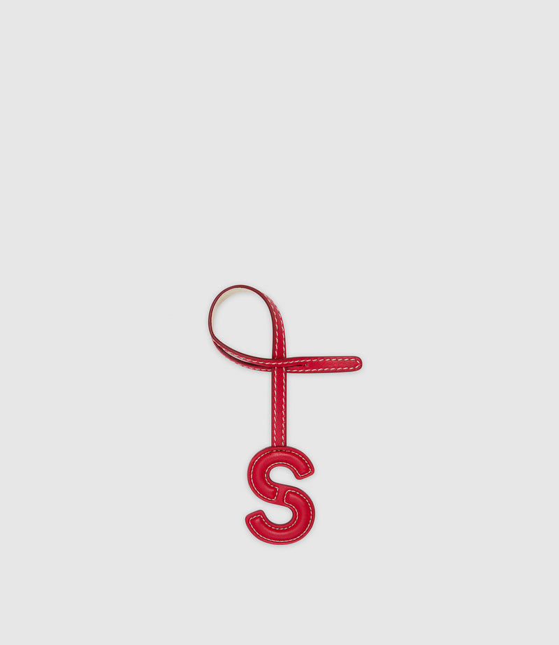 Westman Atelier By Métier Personalisation Letter Charm Apple Leather Red and White