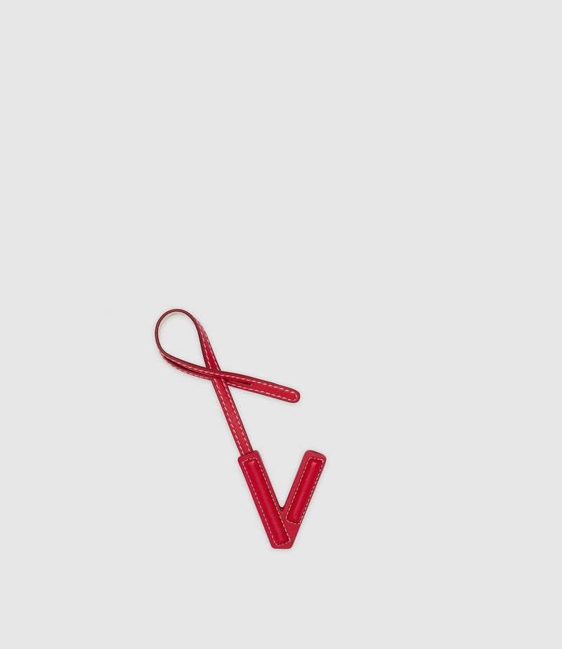 Westman Atelier By Métier Personalisation Letter Charm Apple Leather Red and White