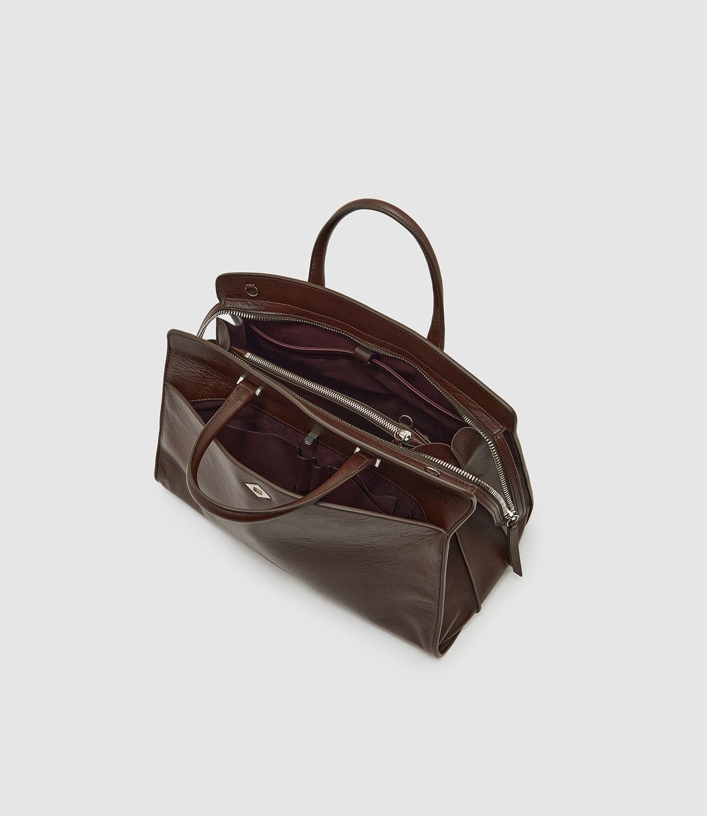 Private Eye Large Elvis Walnut with Silver Hardware