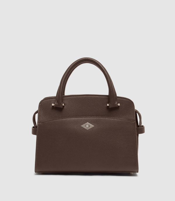 Private Eye Mini Soft Grain Leather Café