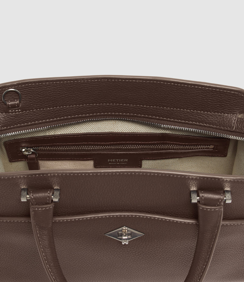 Private Eye Mini Soft Grain Leather Café